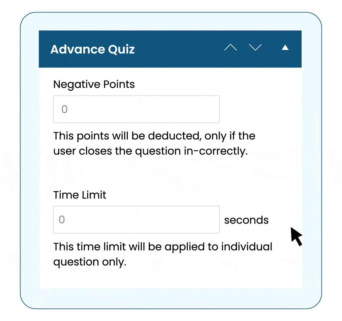 wpinnovators product advanced quizzes for learndash deduct quiz points for incorrect answers image