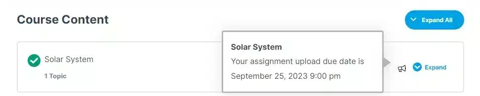 wpinnovators product assignment deadline for learndash send reminders about upcoming deadlines image
