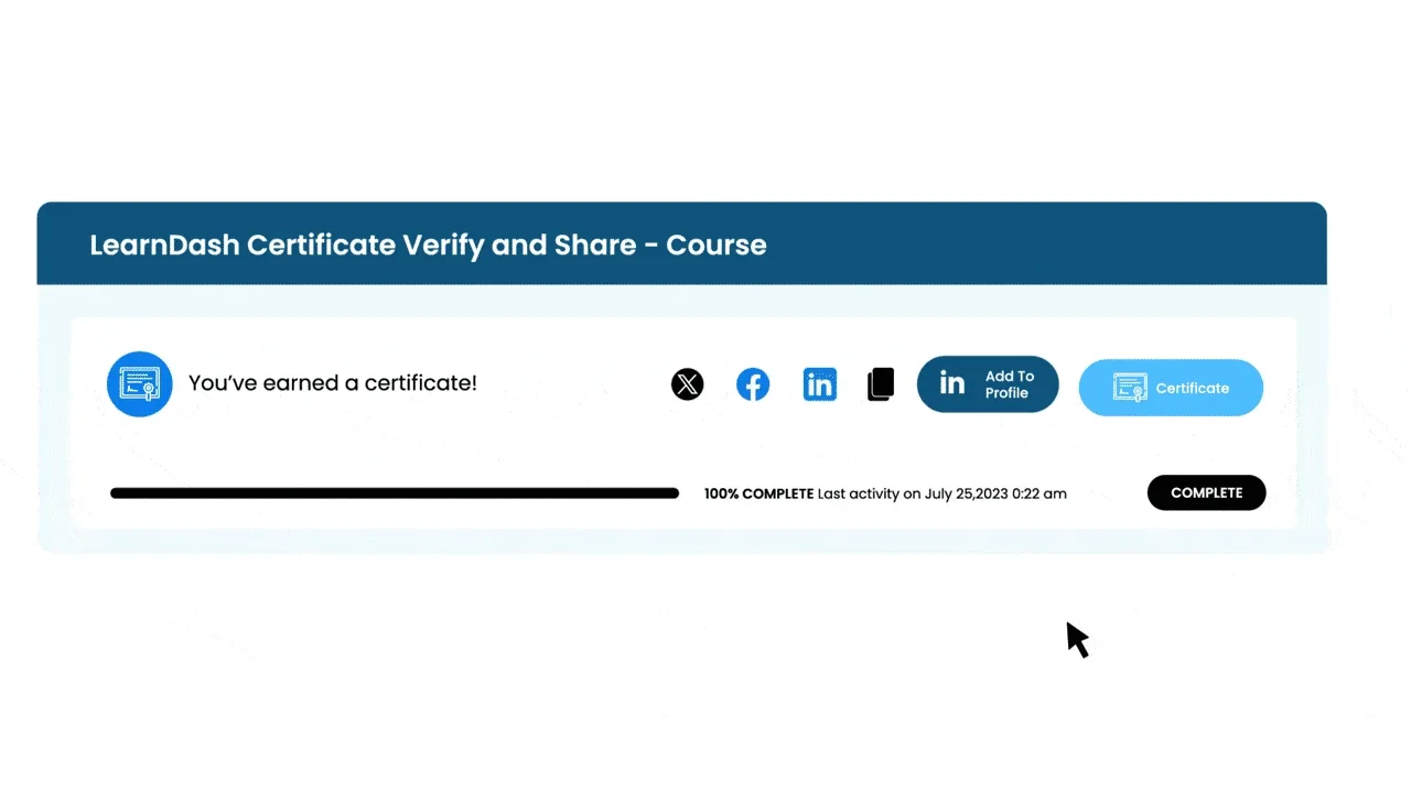 wpinnovators product certificate verify and share for learndash enable students to add certificates to their linkedin profile image