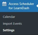 wpinnovators product access scheduler for learndash settings image