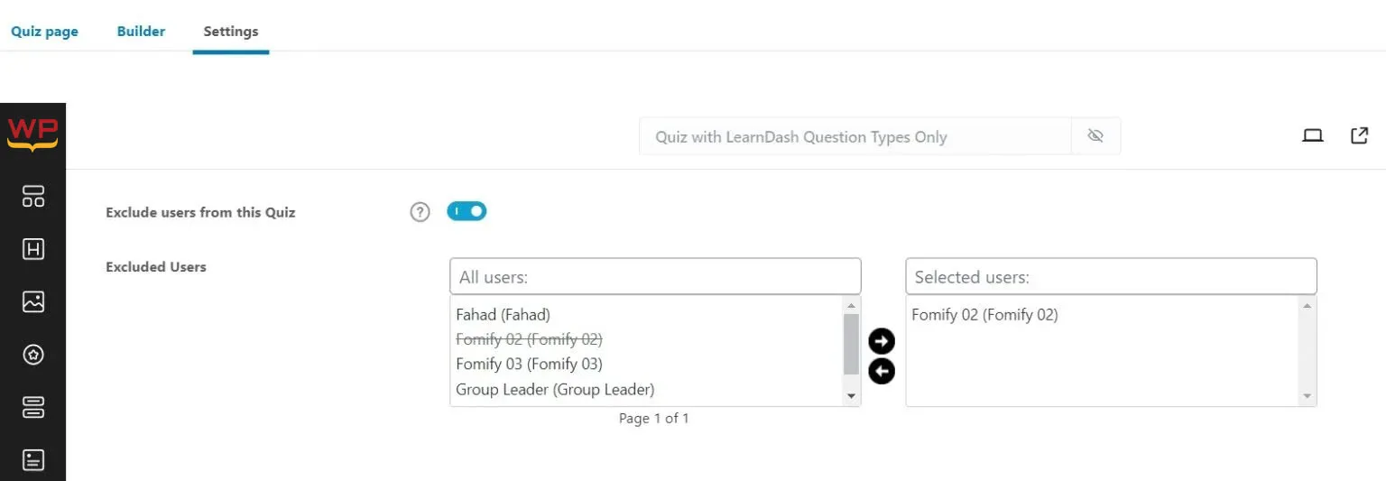 wpinnovators product advanced quizzes for learndash exclude users image wpinnovators product advanced quizzes for learndash exclude users image
