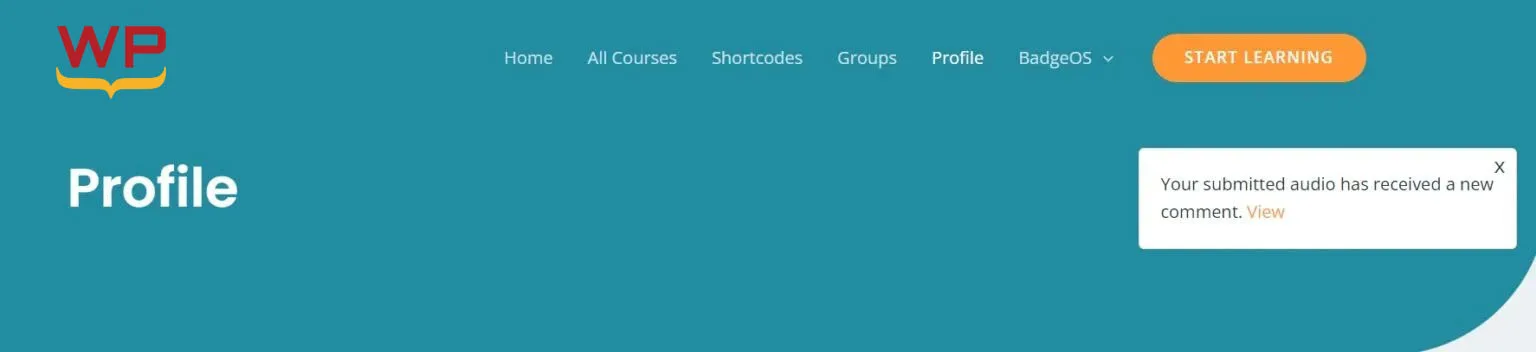 wpinnovators product advanced quizzes for learndash notification on frontend image wpinnovators product advanced quizzes for learndash notification on frontend image