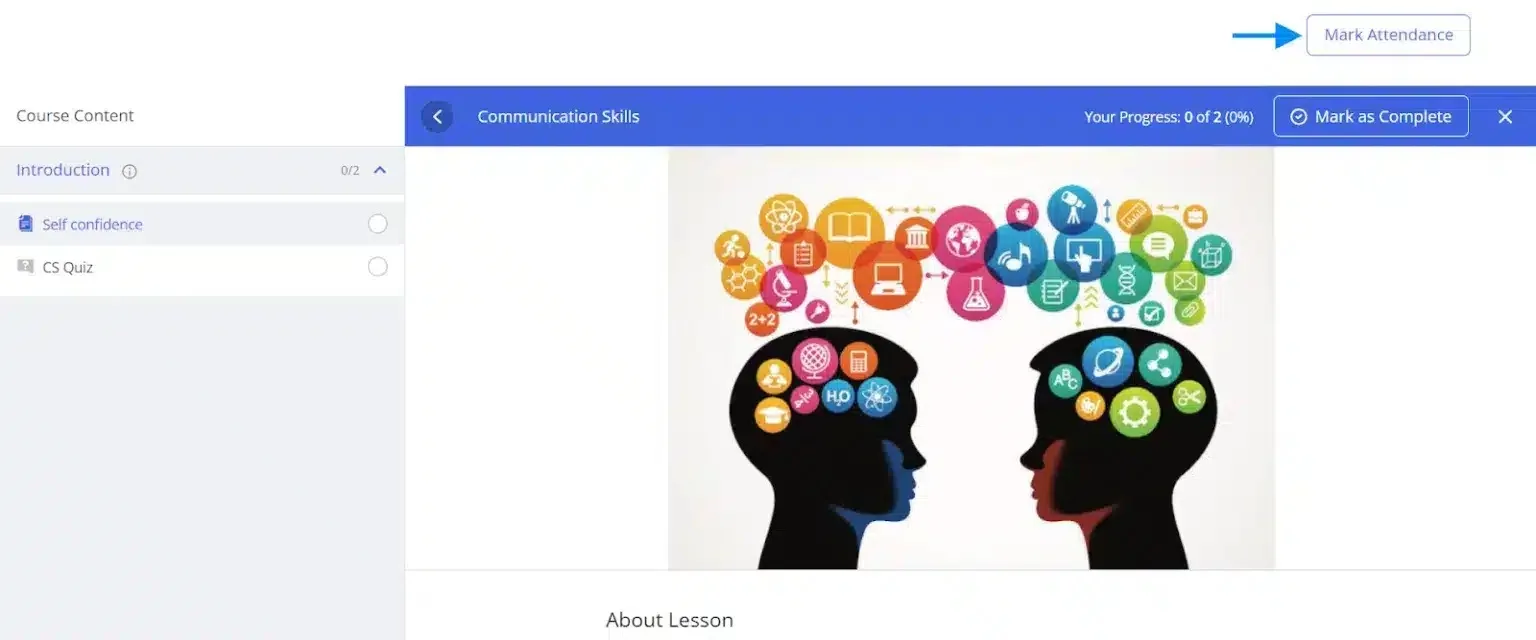 wpinnovators product attendance management for tutorlms mark student attendance image