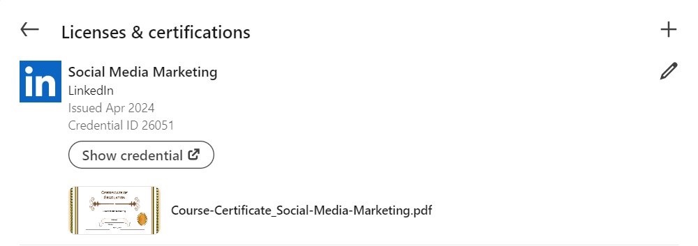 wpinnovators product certificate verify and share for learndash certificate added on linkedin profile image