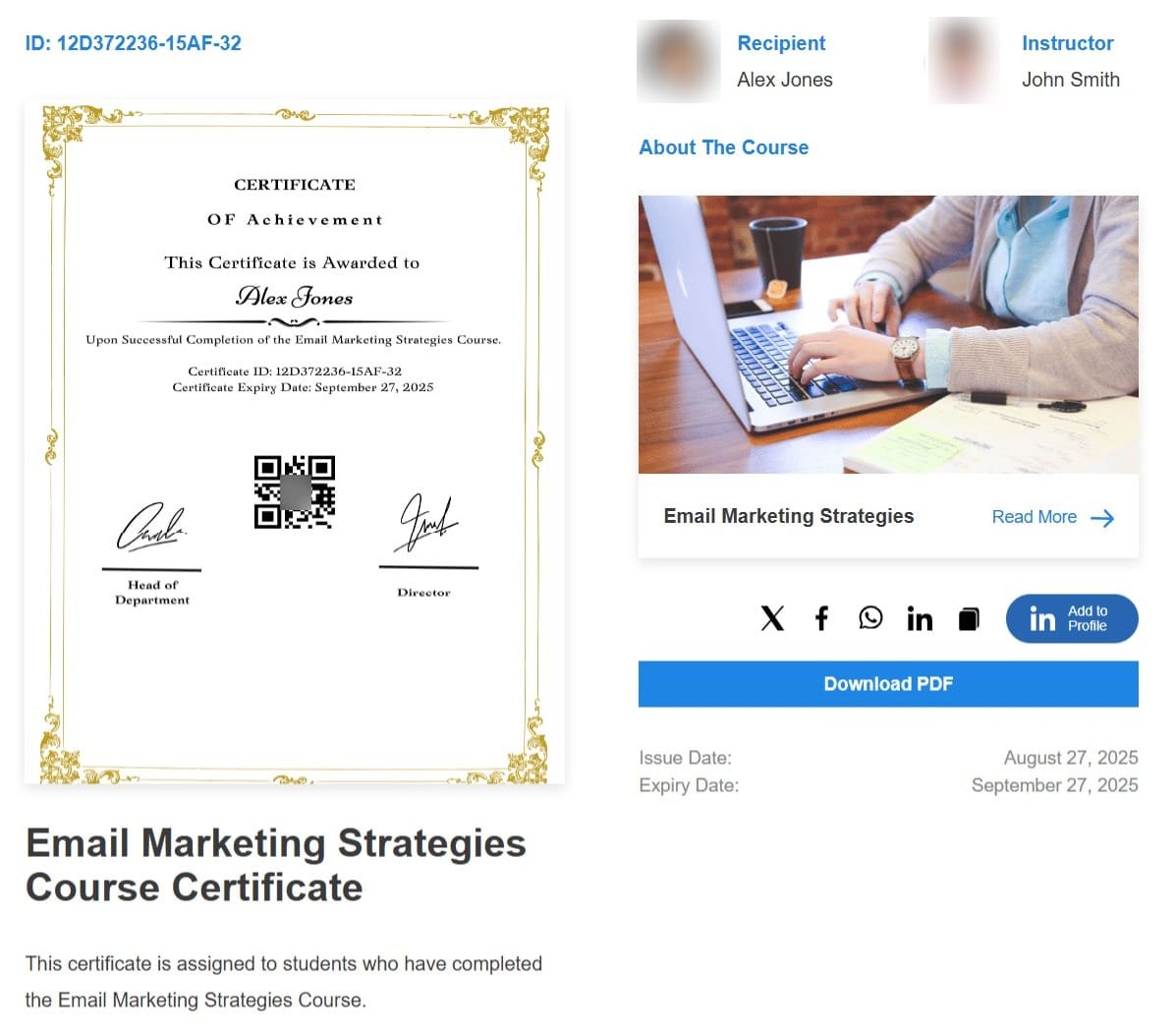 wpinnovators product certificate verify and share for learndash template 02 image