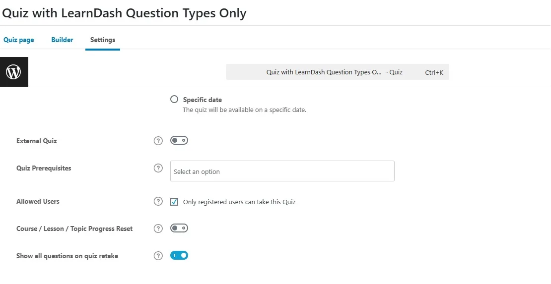 wpinnovators product retake quiz for learndash show all questions on quiz retake image wpinnovators product retake quiz for learndash show all questions on quiz retake image