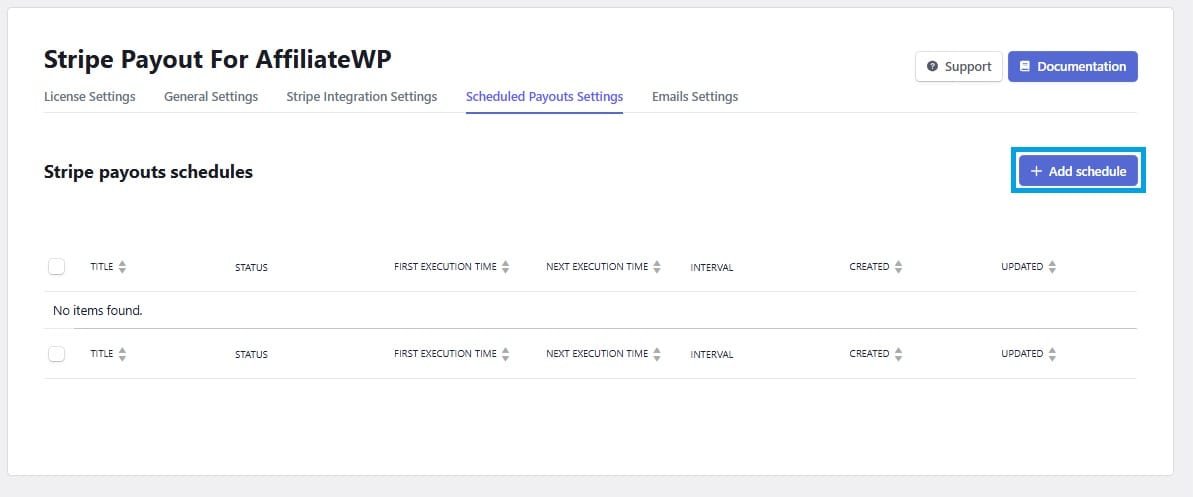 wpinnovators product stripe payout for affiliatewp scheduled payouts settings add schedule button image wpinnovators product stripe payout for affiliatewp scheduled payouts settings add schedule button image