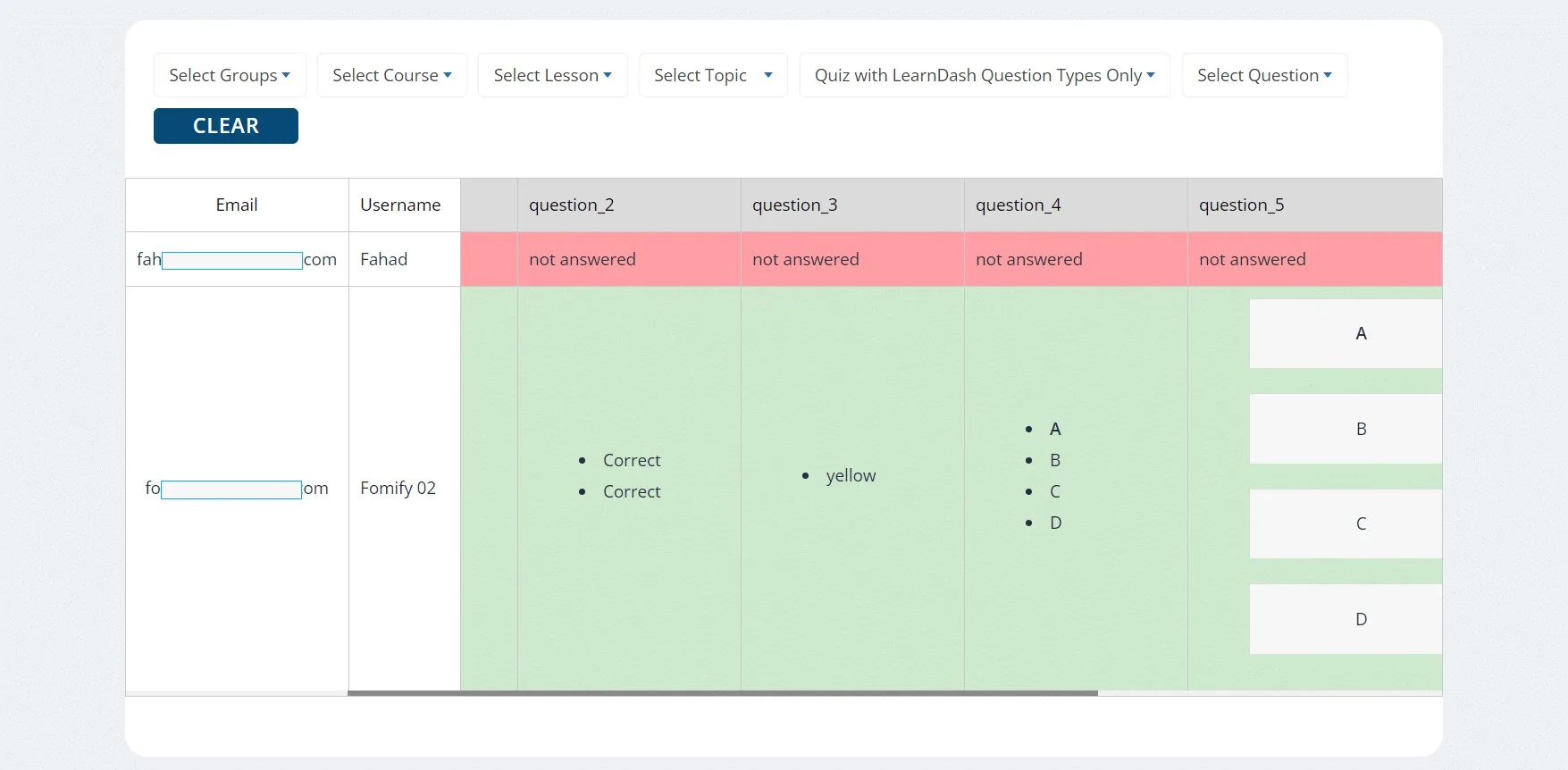 wpinnovators product quiz reports for learndash shortcode image