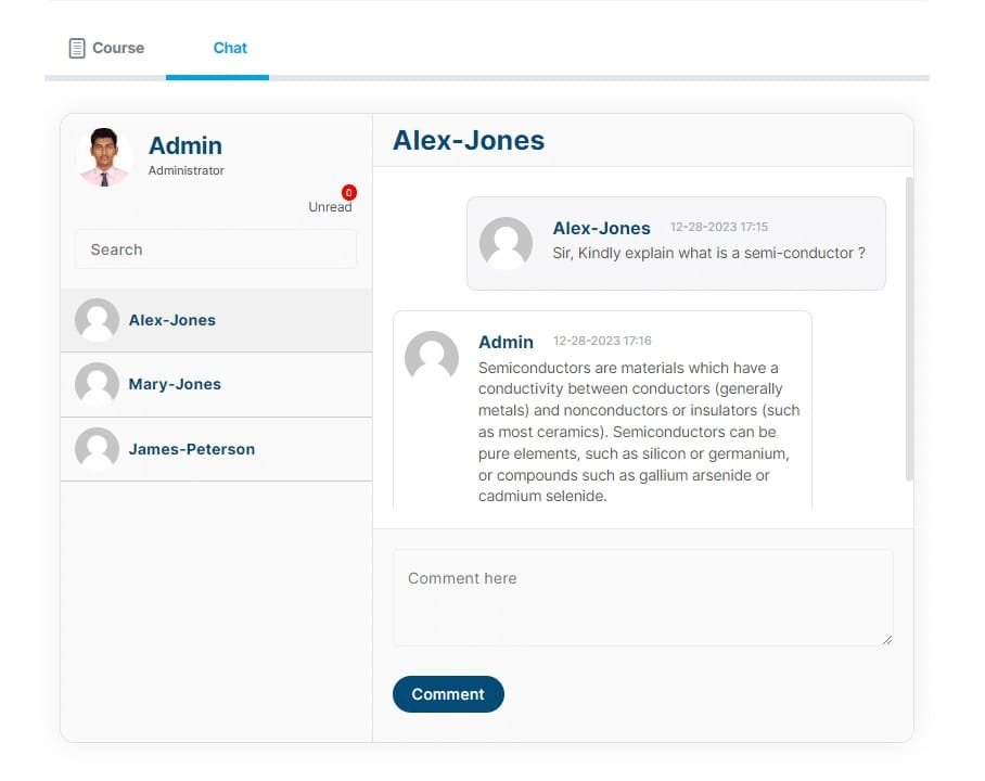 wpinnovators product student chat for learndash chat admin side image wpinnovators product student chat for learndash chat admin side image