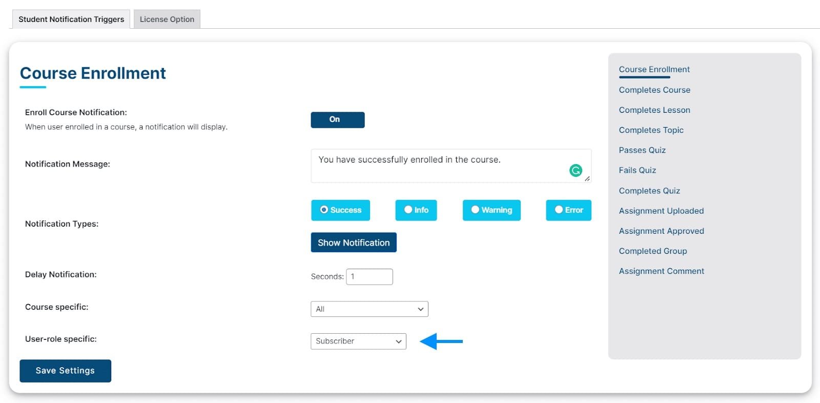 wpinnovators product student notifications for learndash user role specific notification image wpinnovators product student notifications for learndash user role specific notification image