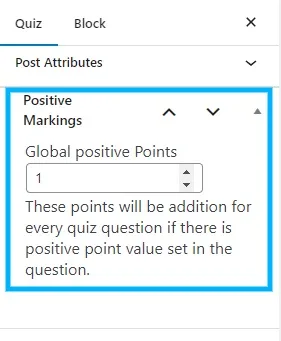 wpinnovators product advanced quizzes for learndash global positive points image