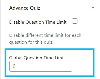 wpinnovators product advanced quizzes for learndash global question time limit image