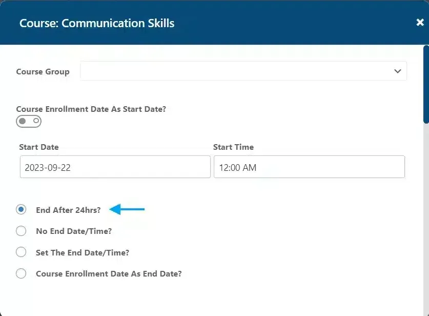 wpinnovators product access scheduler for learndash end after 24 hours image