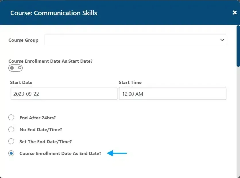 wpinnovators product access scheduler for learndash enrollment date end date image
