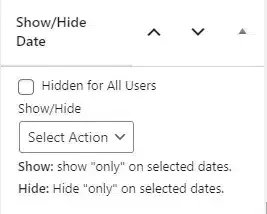 wpinnovators product access scheduler for learndash show hide for specific content image