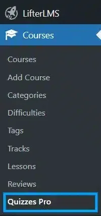 wpinnovators product advanced questions for lifterlms main menu image