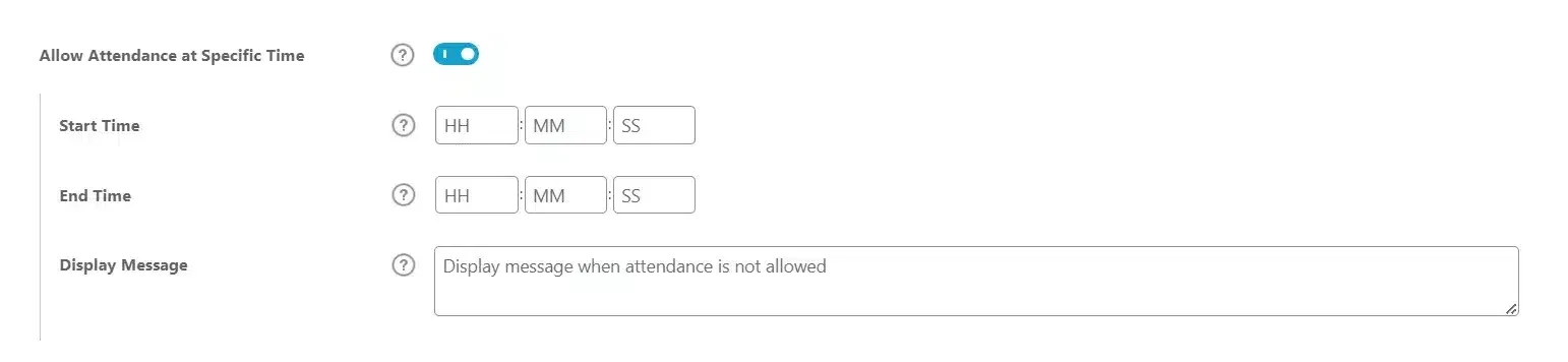 wpinnovators product attendance management for learndash ristrict attendance time frame settings image