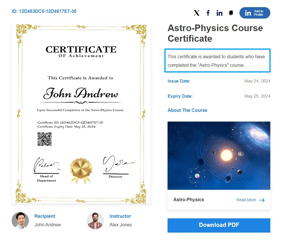 wpinnovators product certificate verify and share for learndash excerpt image