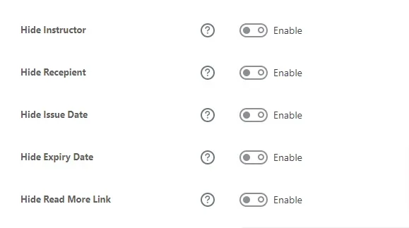 wpinnovators product certificate verify and share for learndash template customization settings image