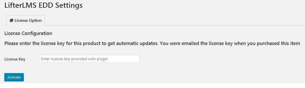 wpinnovators product edd integration for lifterlms licensing image