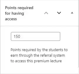 wpinnovators product learndash advanced integration for affiliatewp points required for having access premium lecture by meta box image