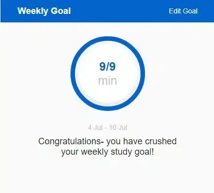 wpinnovators product learning goals for learndash congratulations note frontend image