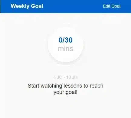 wpinnovators product learning goals for learndash get started note frontend image