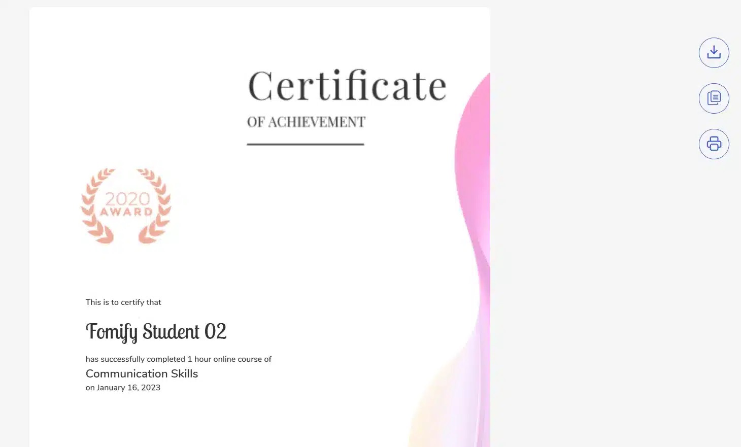 wpinnovators product multi certificates for tutorlms certificate 03 template preview image