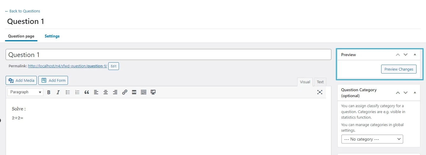 wpinnovators product question multi categories for learndash preview question image