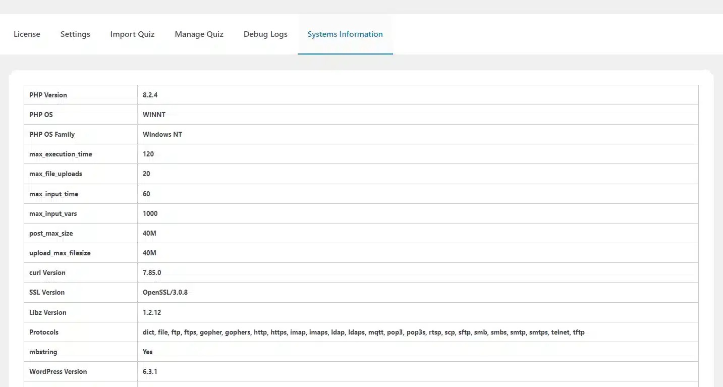 wpinnovators product quiz import export for tutorlms systems information image