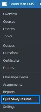 wpinnovators product quiz save and resume for learndash main menu image