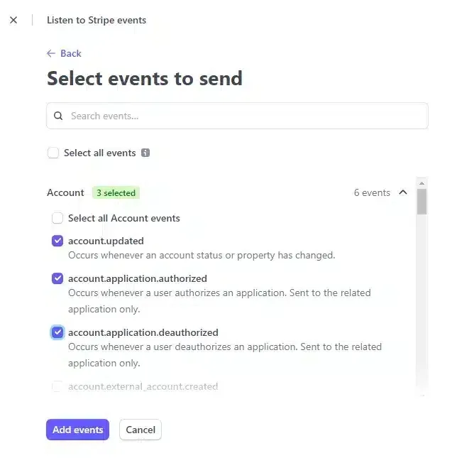 wpinnovators product stripe payout for affiliatewp add an endpoint select all events image