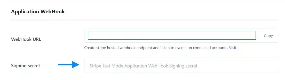 wpinnovators product stripe payout for affiliatewp application webhook signing secret image