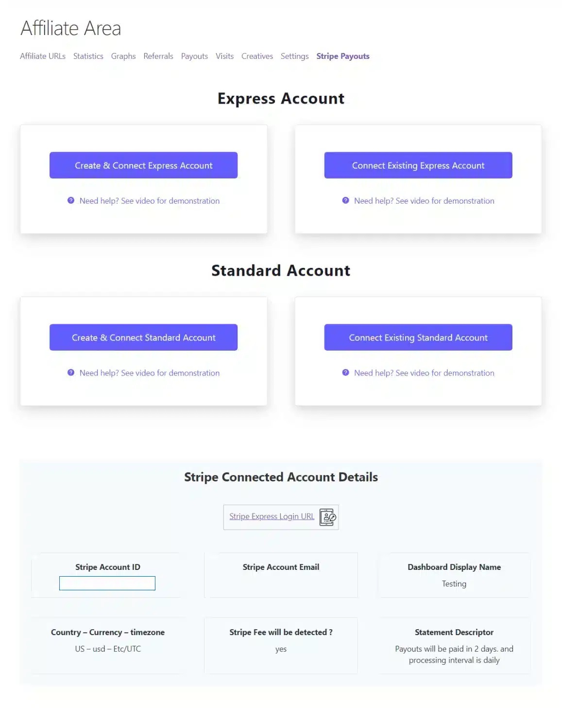 wpinnovators product stripe payout for affiliatewp disconnected stripe account image