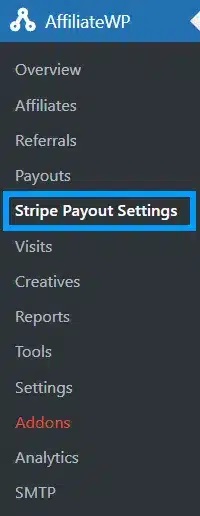 wpinnovators product stripe payout for affiliatewp main menu image