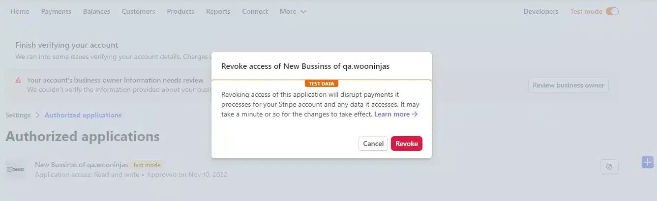 wpinnovators product stripe payout for affiliatewp revoke access image