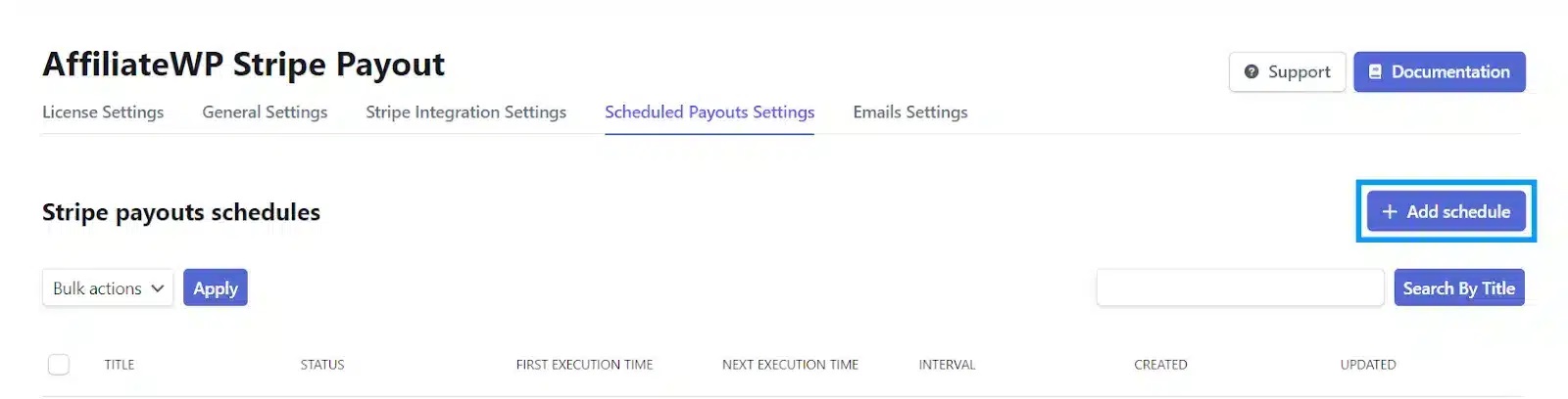 wpinnovators product stripe payout for affiliatewp scheduled payouts settings add schedule button image