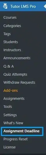 wpinnovators product assignment deadline for tutorlms main menu image