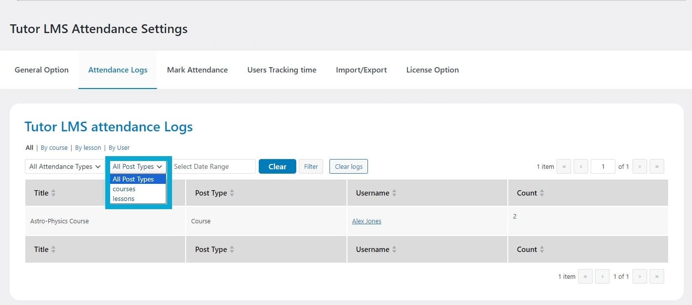 wpinnovators product attendance management for tutorlms attendance logs filter 02 image wpinnovators product attendance management for tutorlms attendance logs filter 02 image