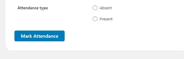 wpinnovators product attendance management for tutorlms attendance type image