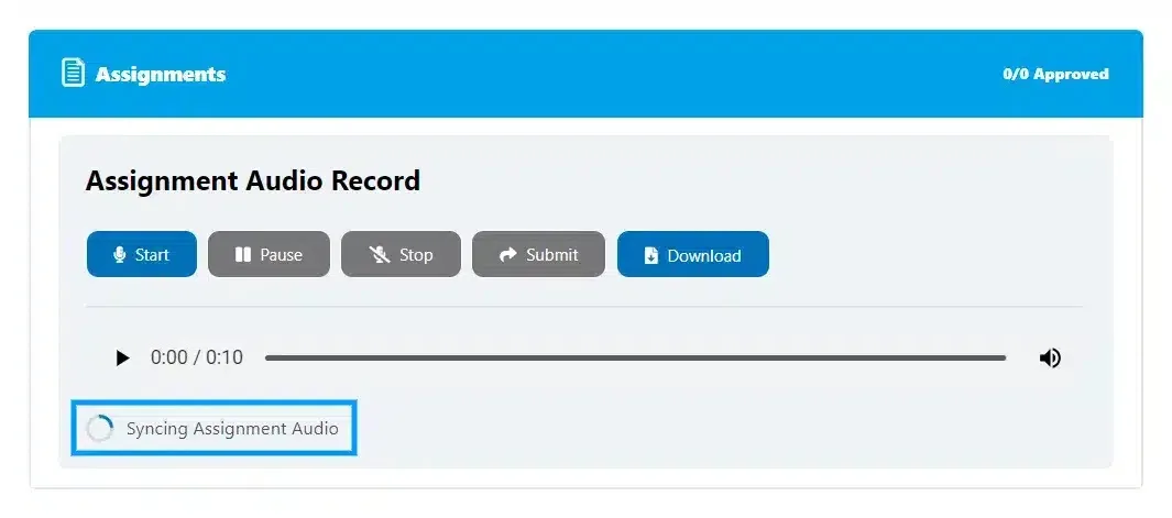 wpinnovators product audio assignment for learndash syncing assignment audio image