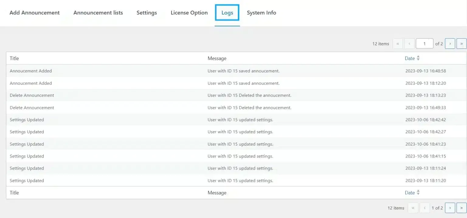 wpinnovators product announcements for learndash logs image