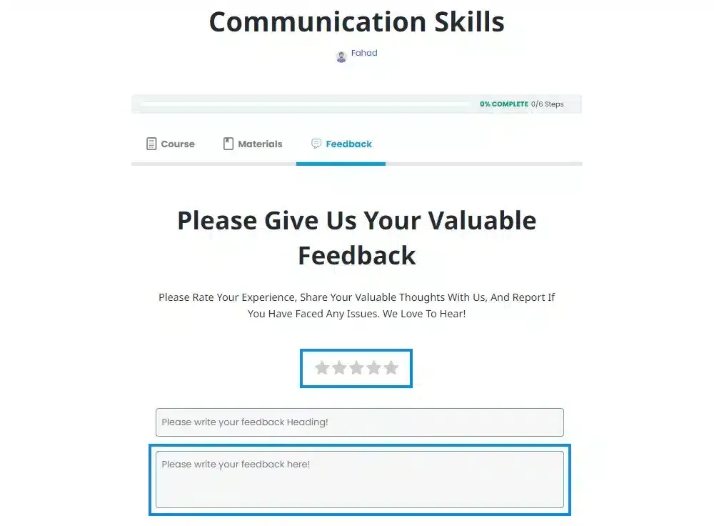 wpinnovators product student feedback for learndash feedback rating and comment image wpinnovators product student feedback for learndash feedback rating and comment image